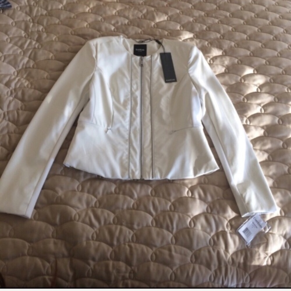 Bebe faux leather moto jacket size M